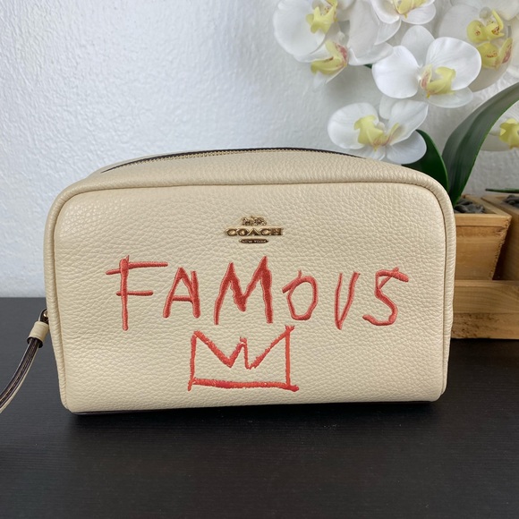 Coach X Jean Michel Basquiat Boxy Cosmetic Case - Picture 1 of 8